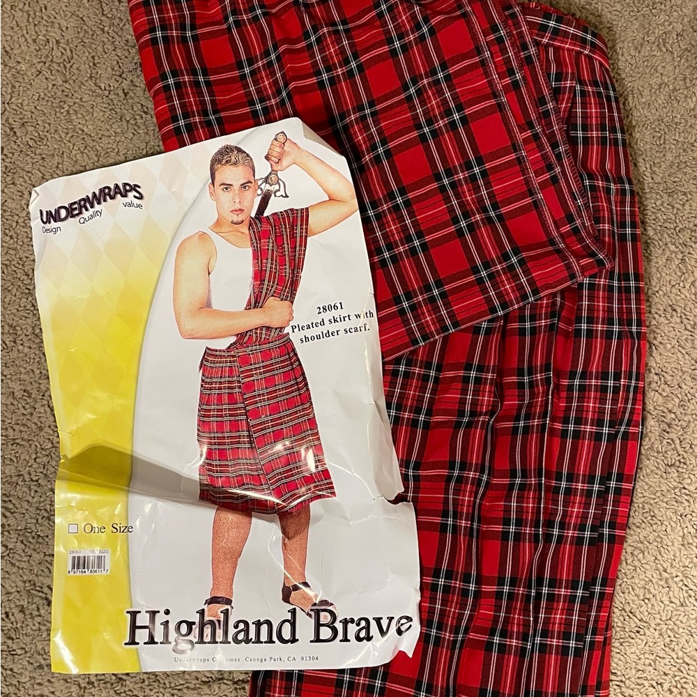 Highland Costume -One Size.  Comes from smoke free and pet friendly home.